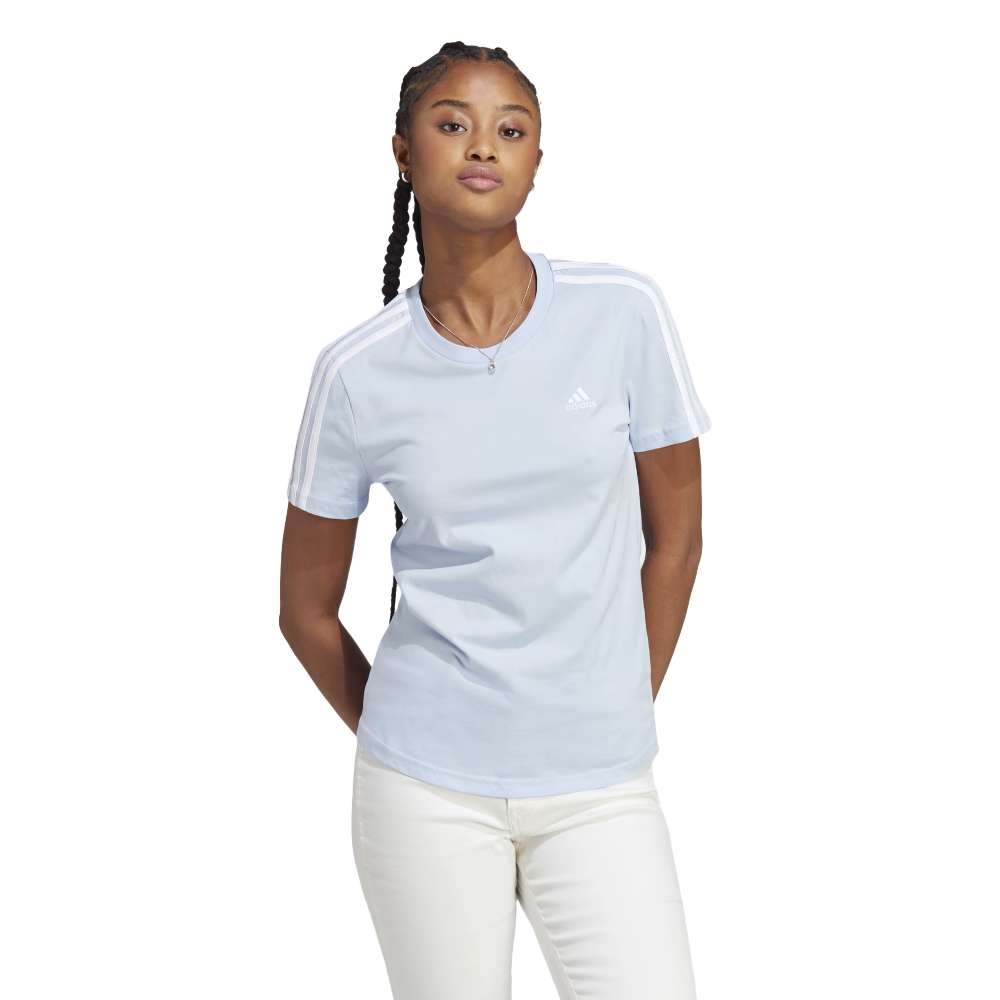 T-shirt adidas Essentials Slim 3-Stripes pour femme