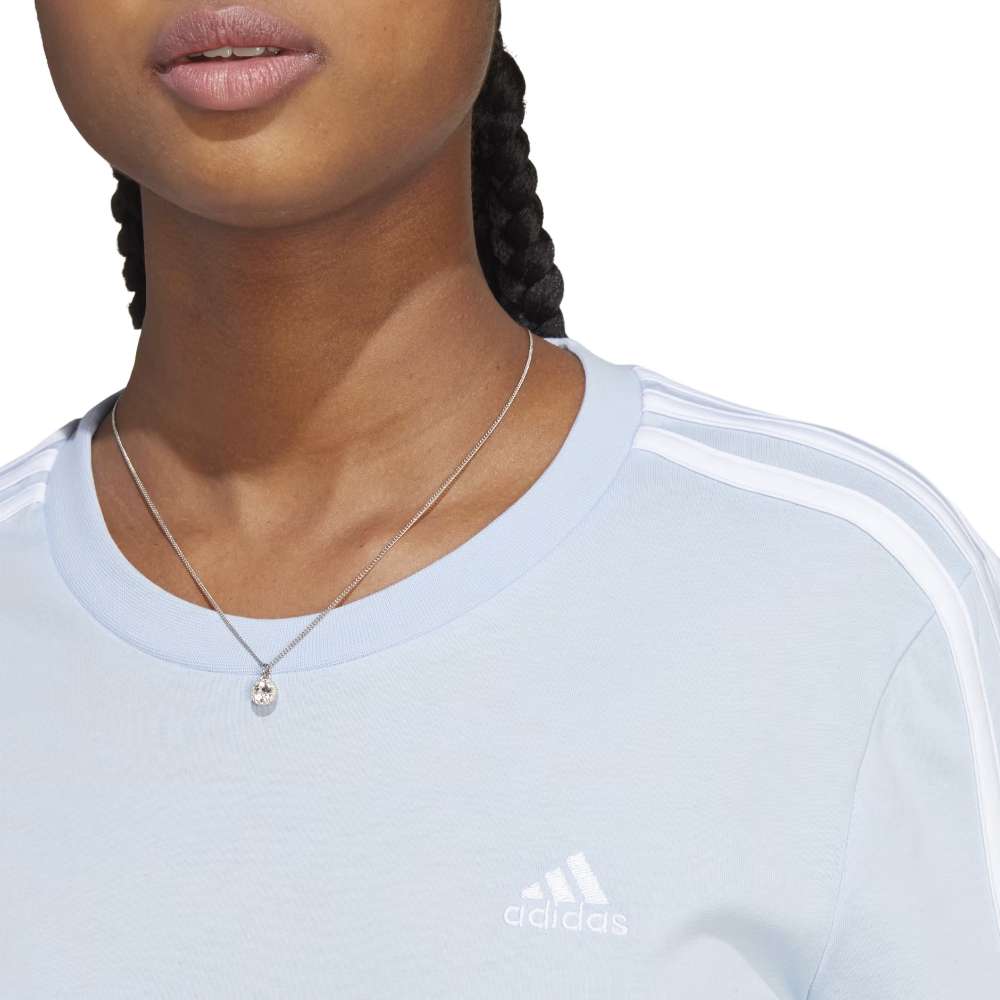 T-shirt adidas Essentials Slim 3-Stripes pour femme