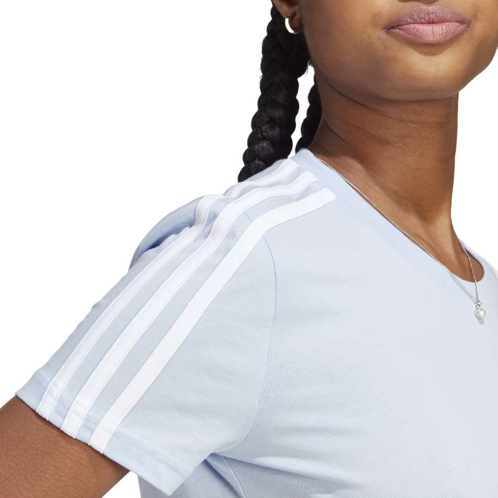 T-shirt adidas Essentials Slim 3-Stripes pour femme