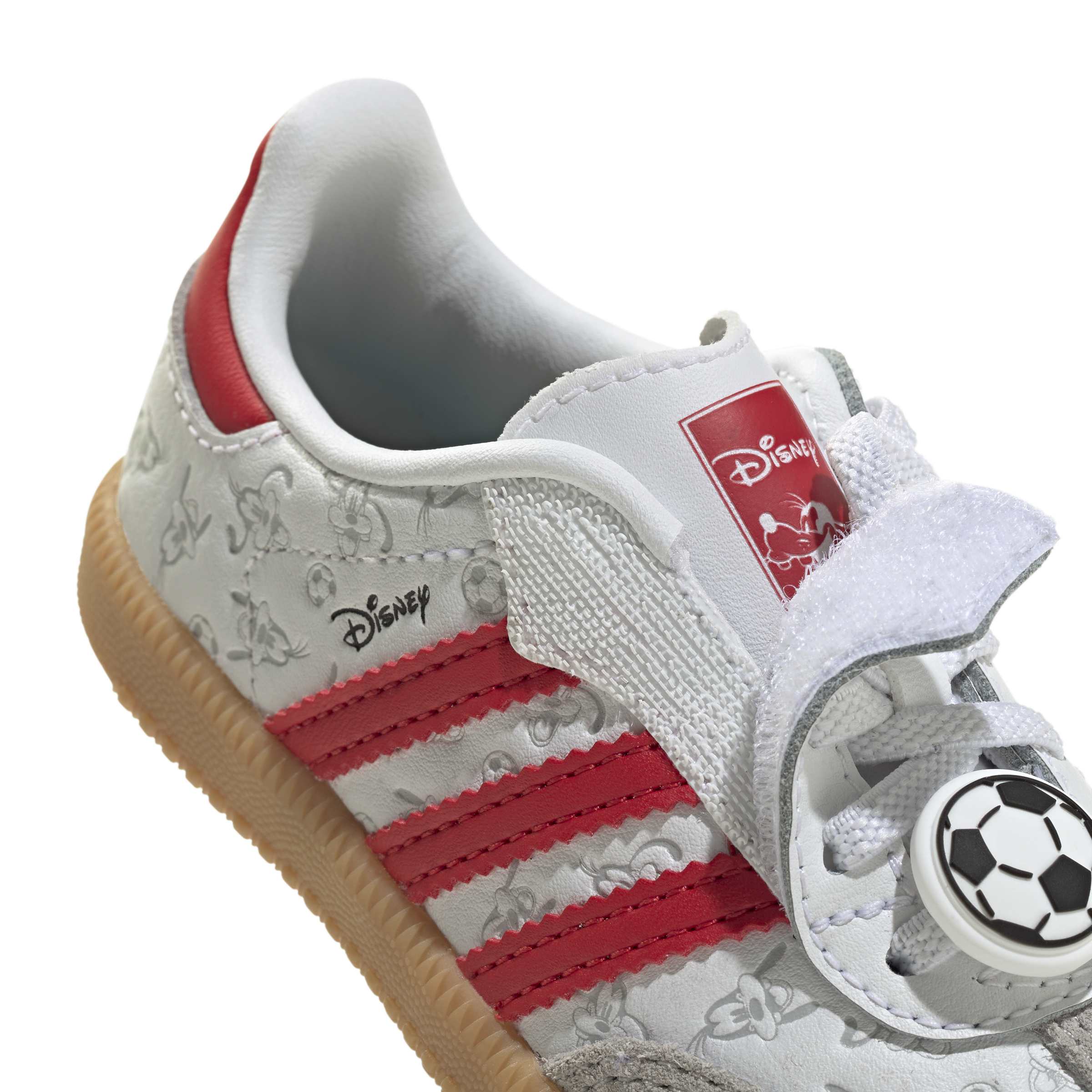 Adidas (PS) Disney Samba OG Lacets Élastiques - Blanc/Rouge