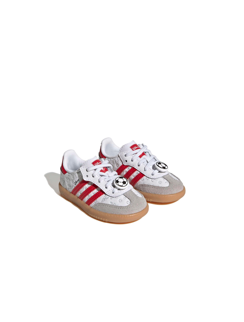 Adidas (PS) Disney Samba OG Lacets Élastiques - Blanc/Rouge
