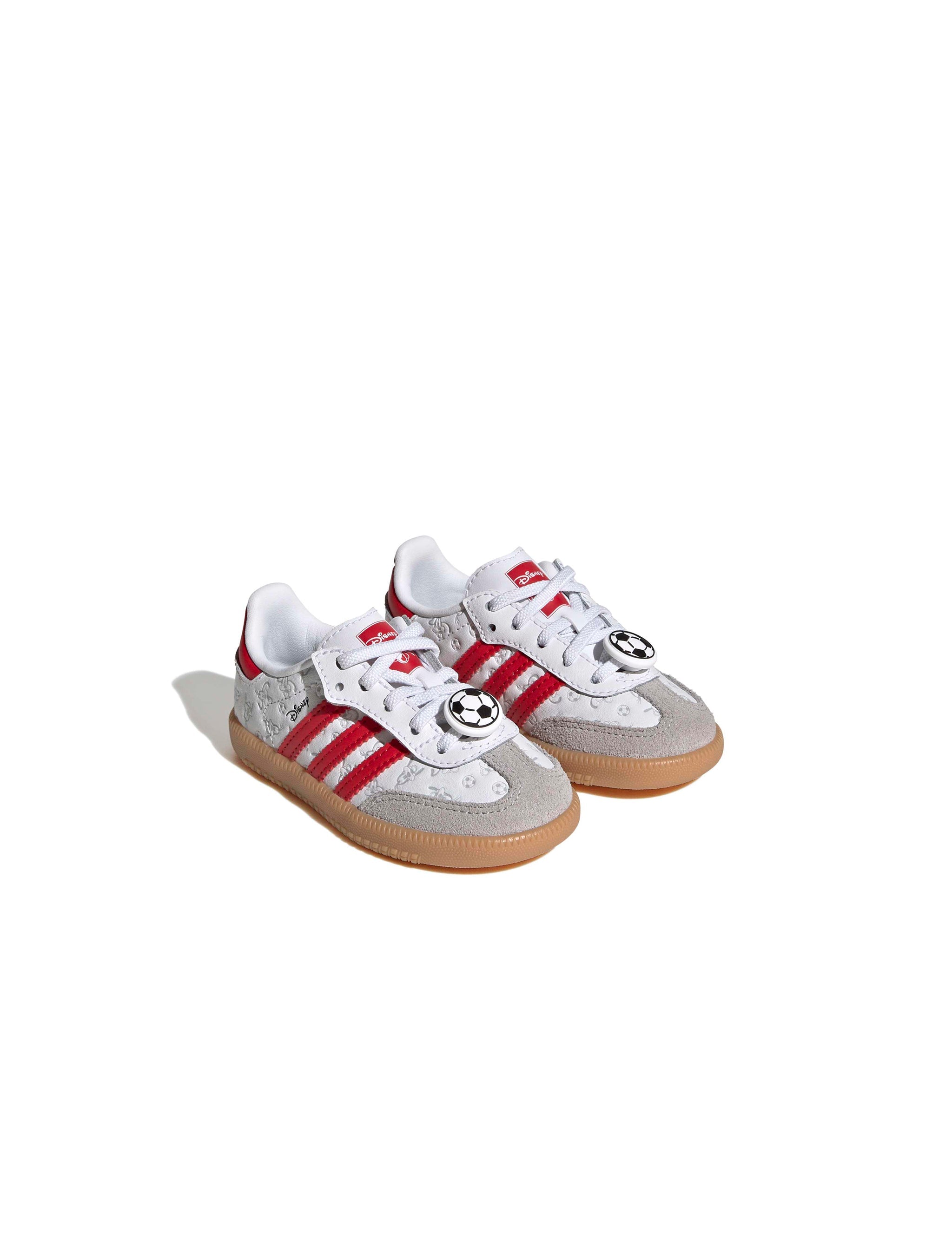 Adidas (PS) Disney Samba OG Lacets Élastiques - Blanc/Rouge