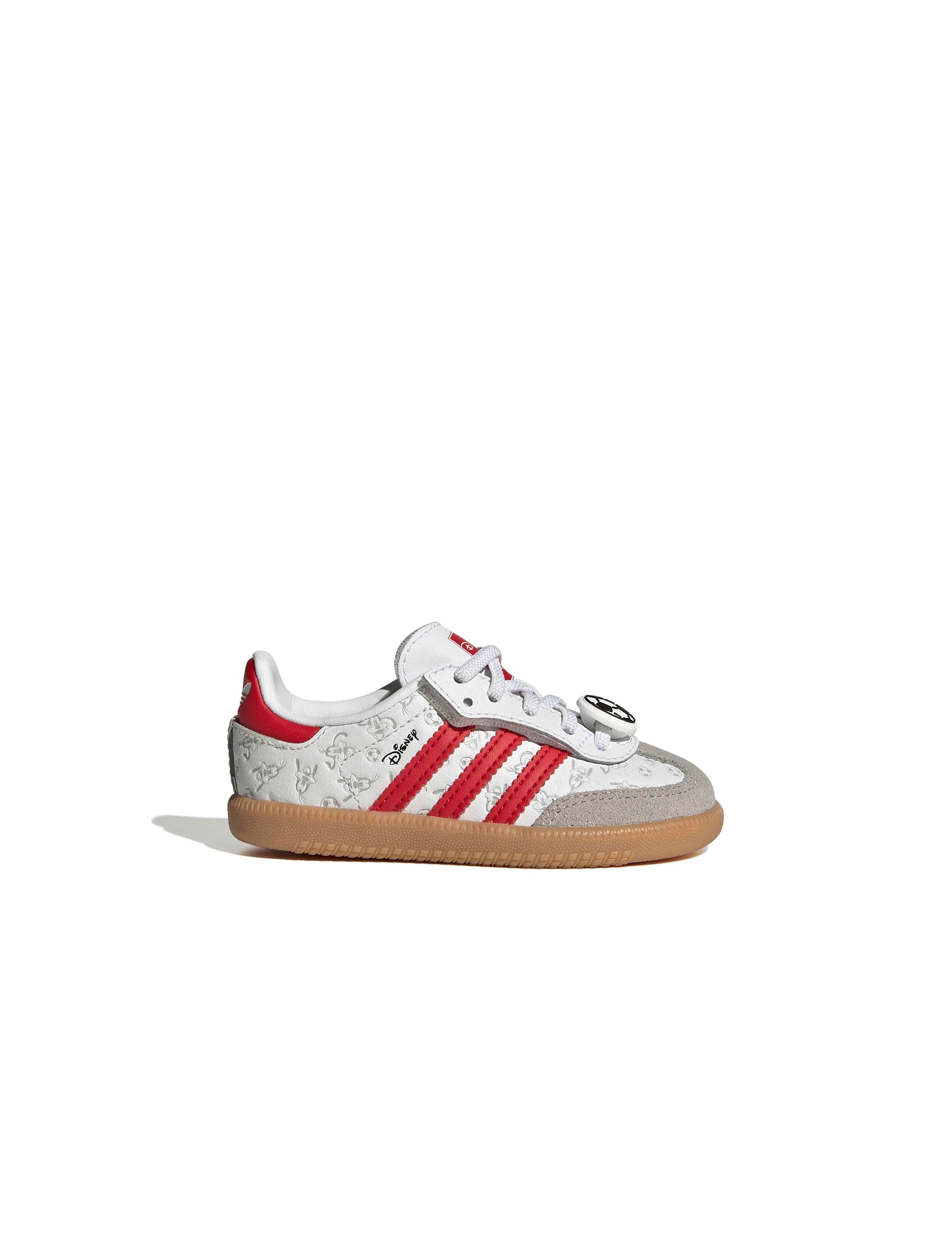 Adidas (PS) Disney Samba OG Lacets Élastiques - Blanc/Rouge