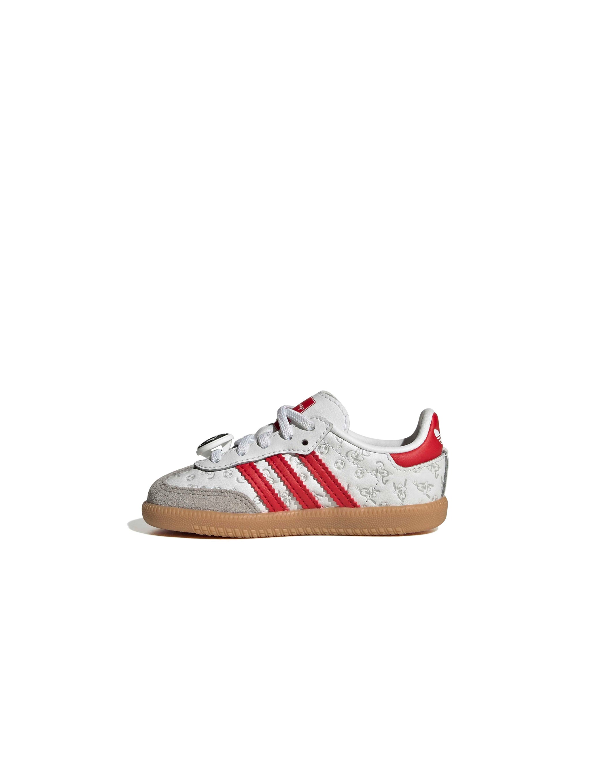 Adidas (PS) Disney Samba OG Lacets Élastiques - Blanc/Rouge