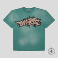 T-shirt Hellstar à imprimé craquelé Vert
