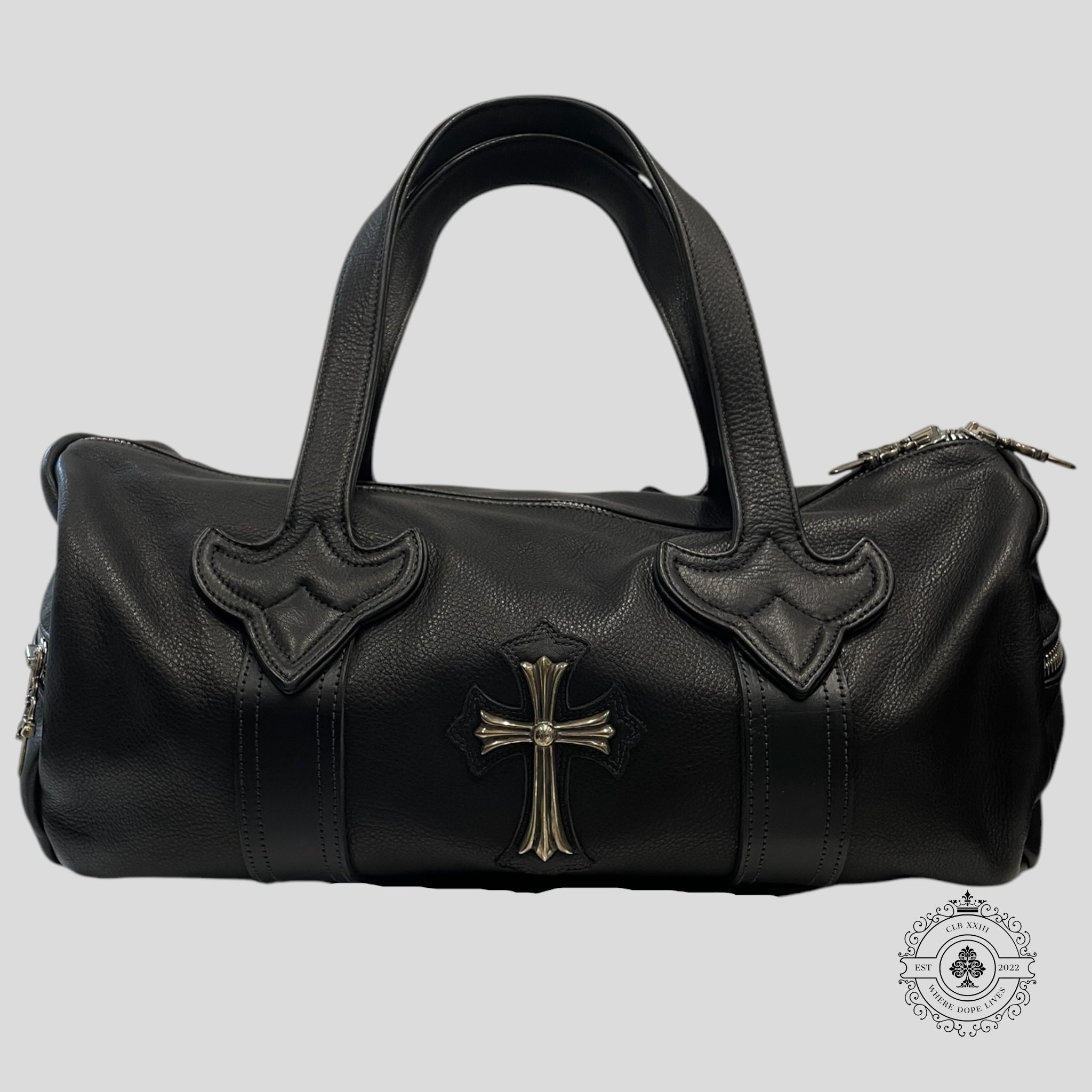 Sac Duffle Mini Fleur Chrome Hearts noir