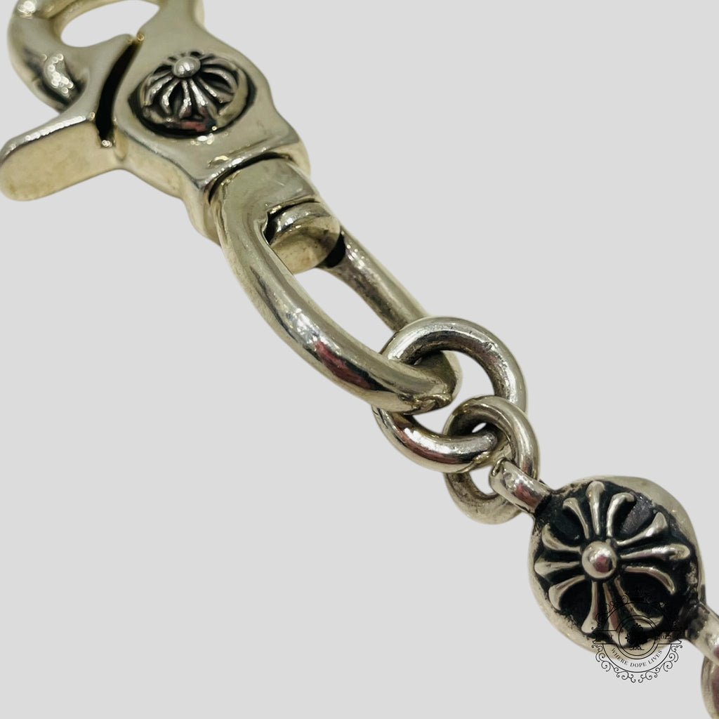 Chaîne de portefeuille courte Chrome Hearts Plus Ball
