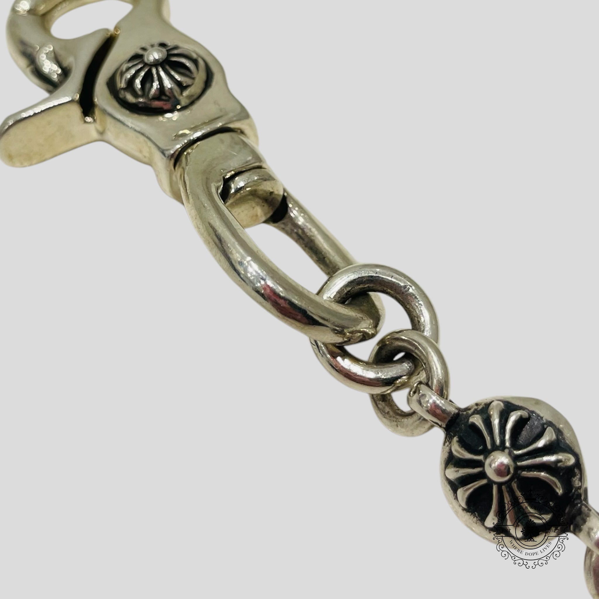 Chaîne de portefeuille courte Chrome Hearts Plus Ball