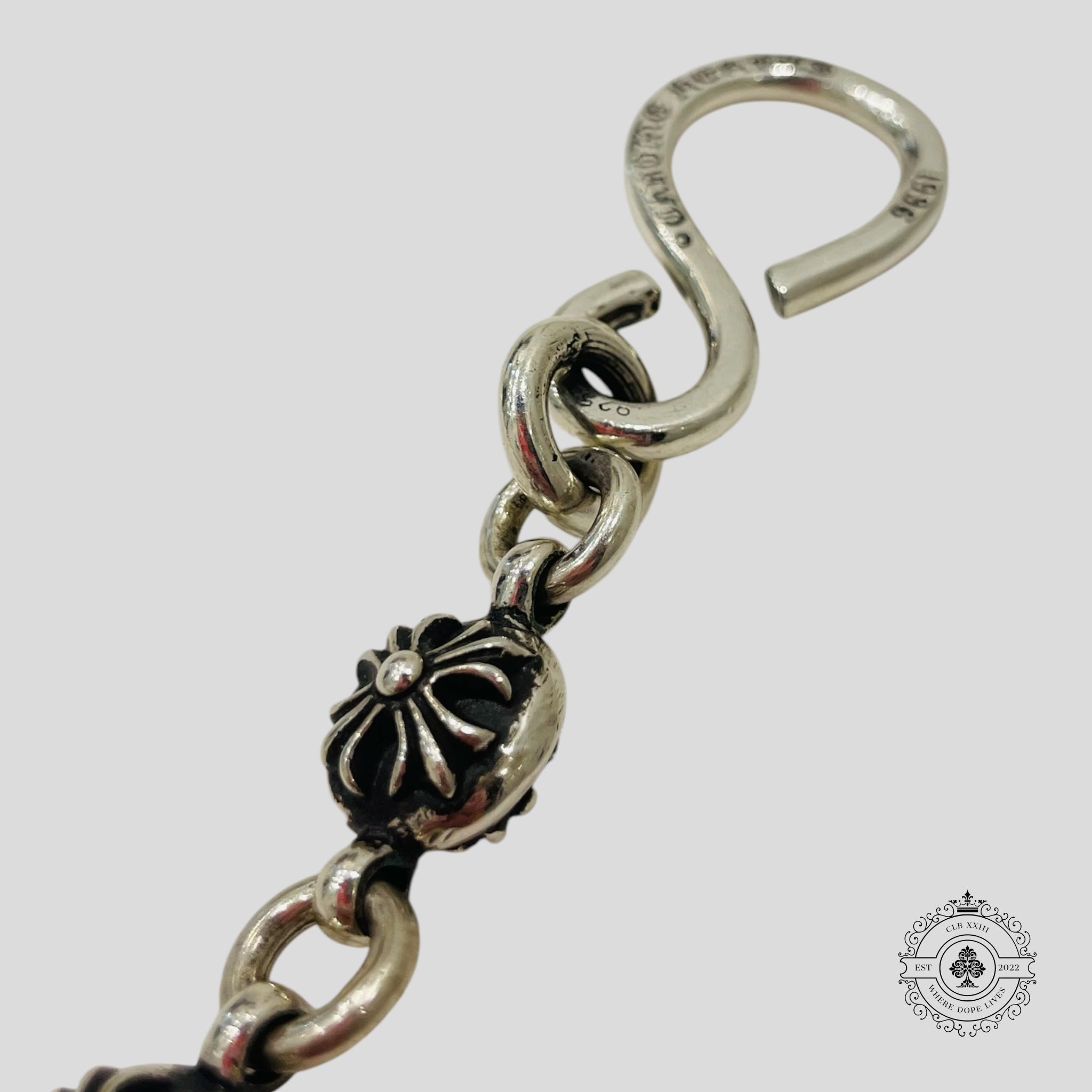 Chaîne de portefeuille courte Chrome Hearts Plus Ball