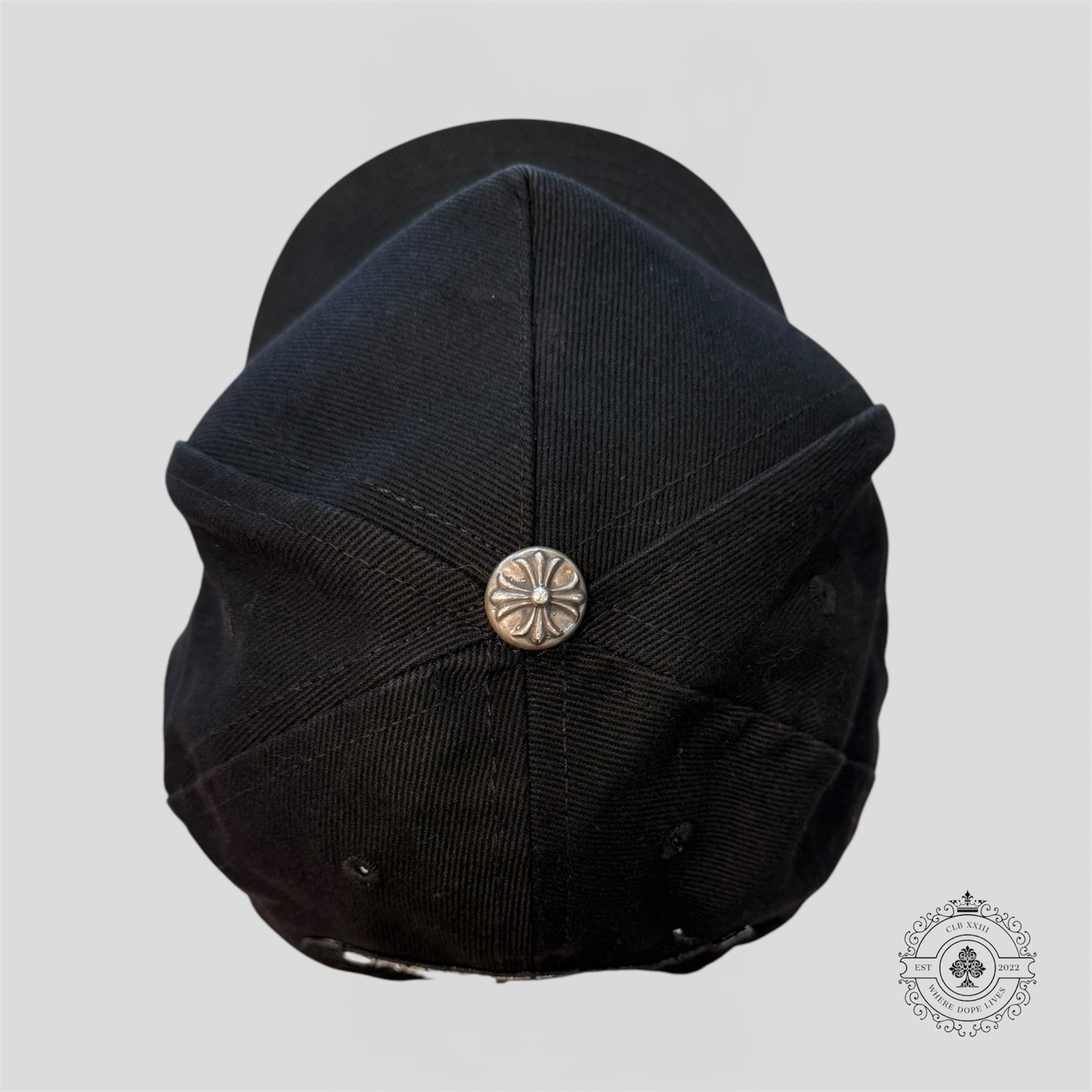 Casquette noire à logo fer à cheval Chrome Hearts