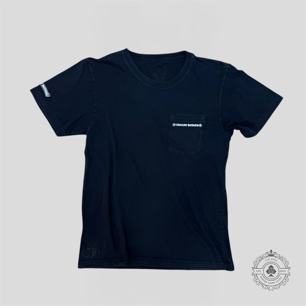 T-shirt à logo croix Chrome Hearts Spine en noir