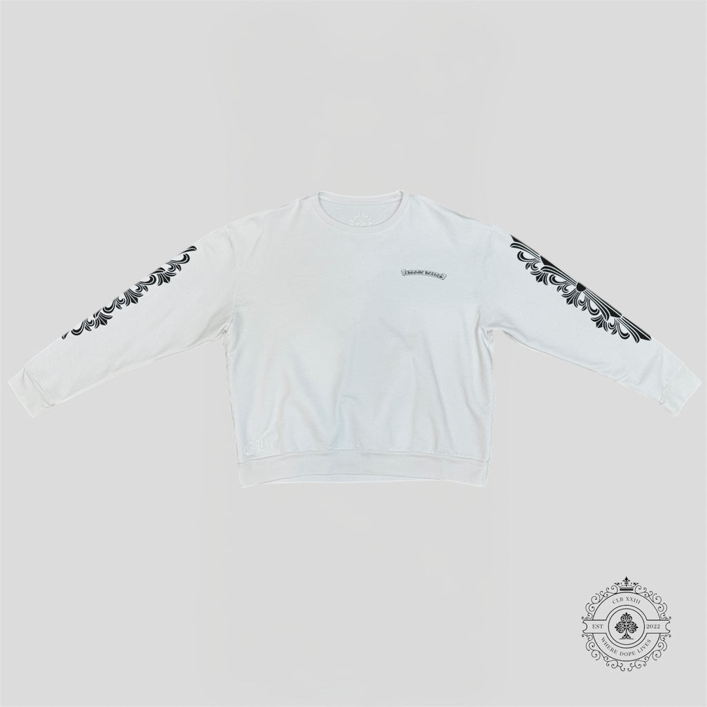 Haut à manches longues Chrome Hearts Eye Chart blanc