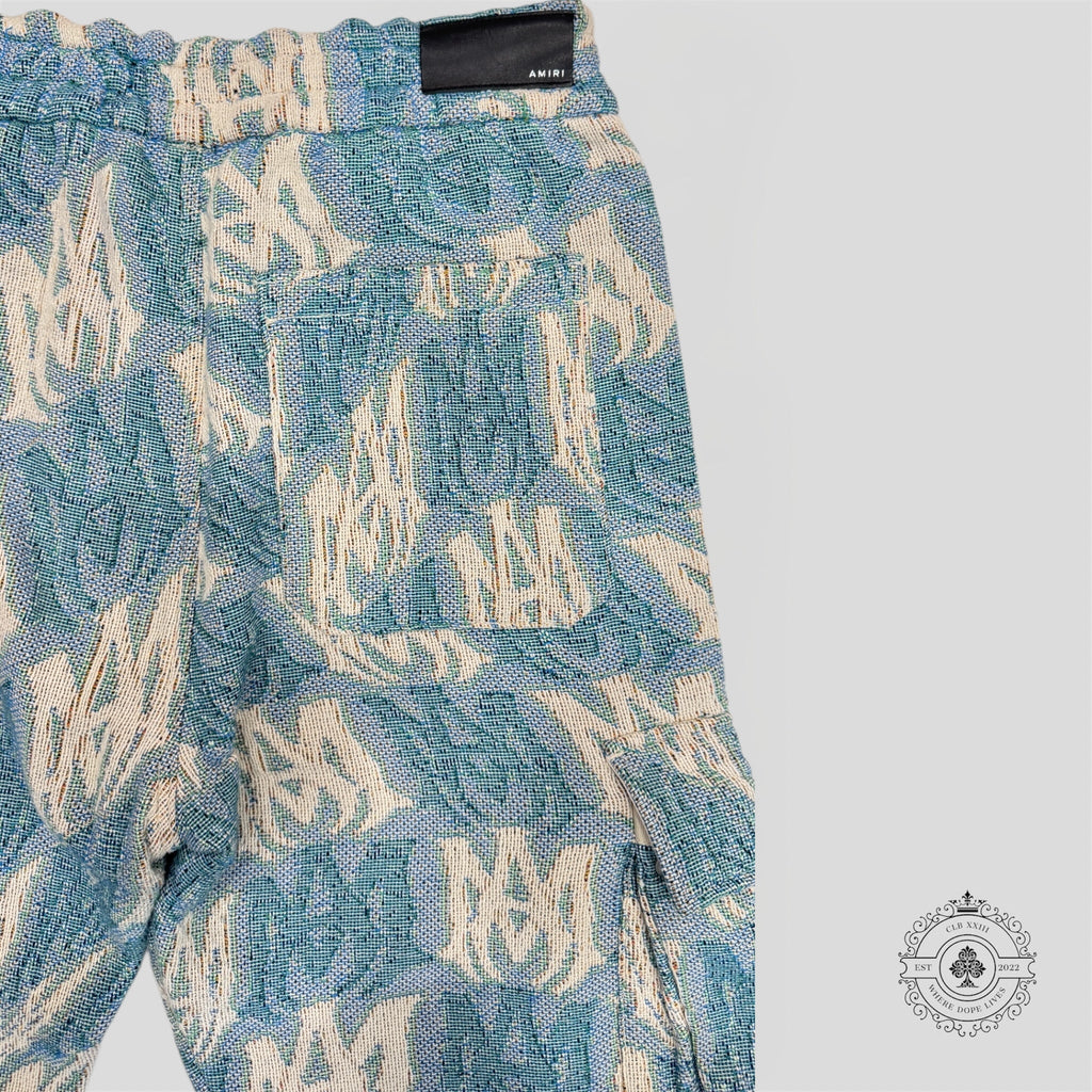 Pantalon cargo évasé Amiri MA Tapestry bleu
