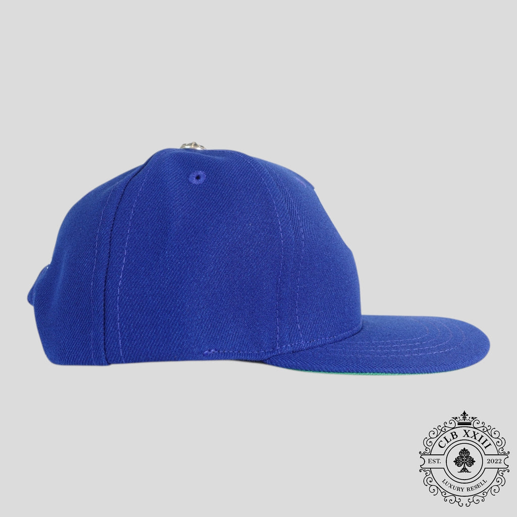 Casquette brodée Chrome Hearts CH Bleue