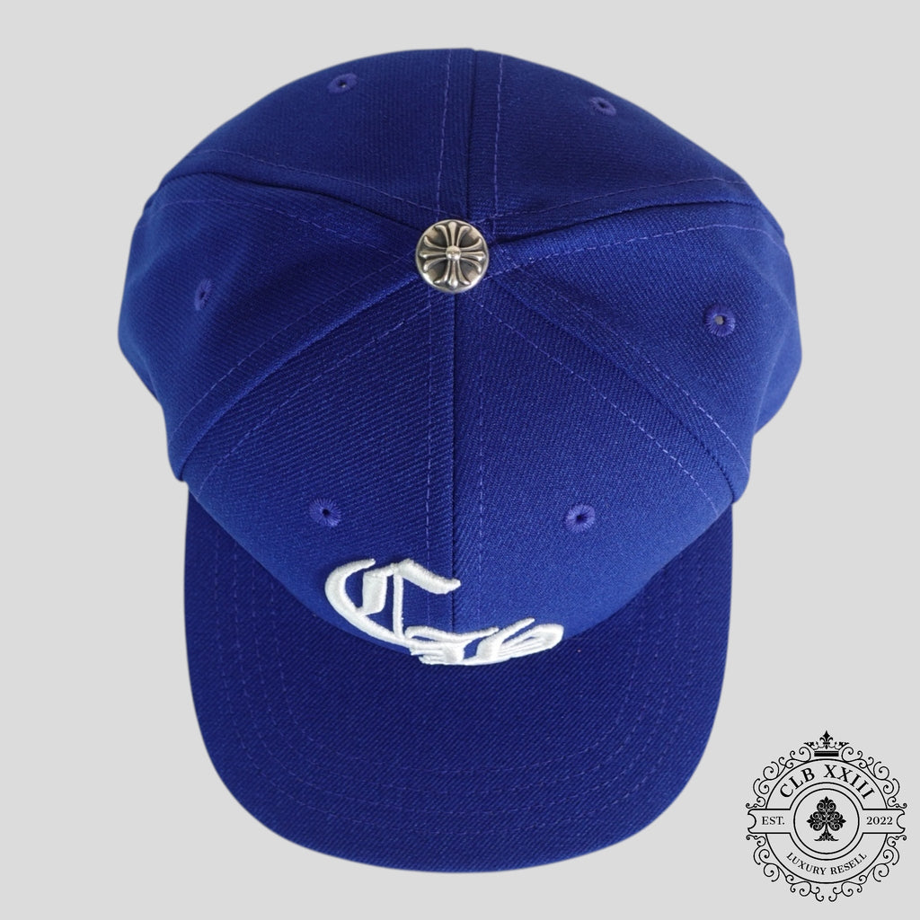 Casquette brodée Chrome Hearts CH Bleue