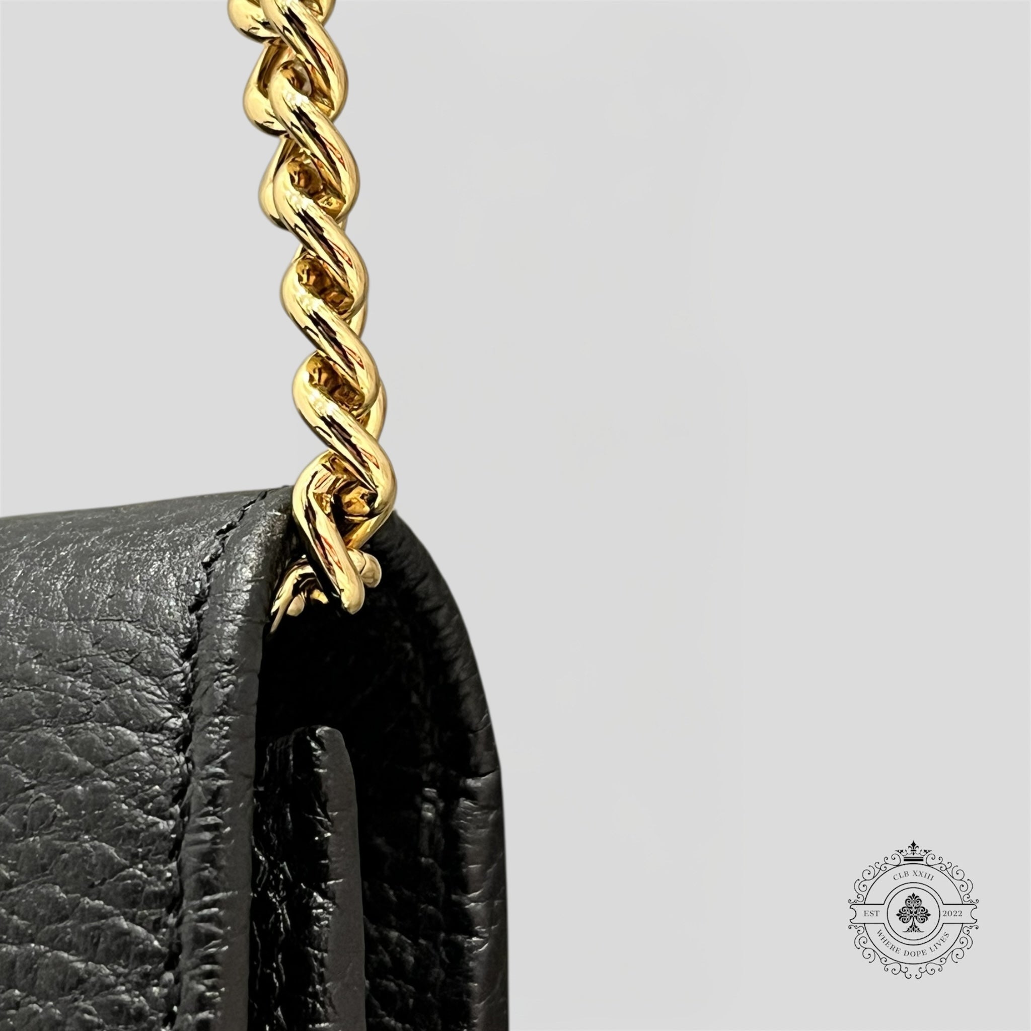Portefeuille Gucci GG Marmont en cuir noir