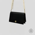 Portefeuille Gucci GG Marmont en cuir noir