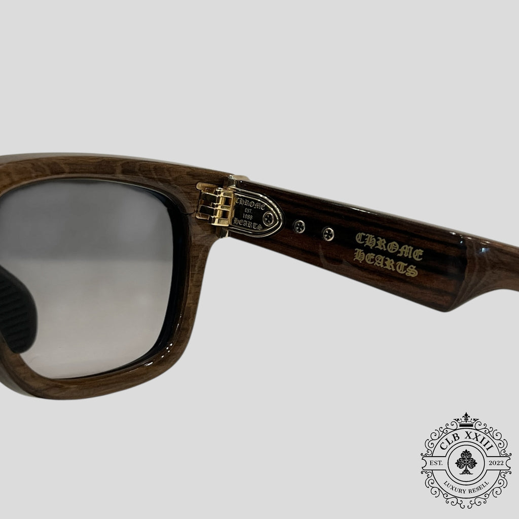 Chrome Hearts Lilith, lunettes de soleil à monture en bois