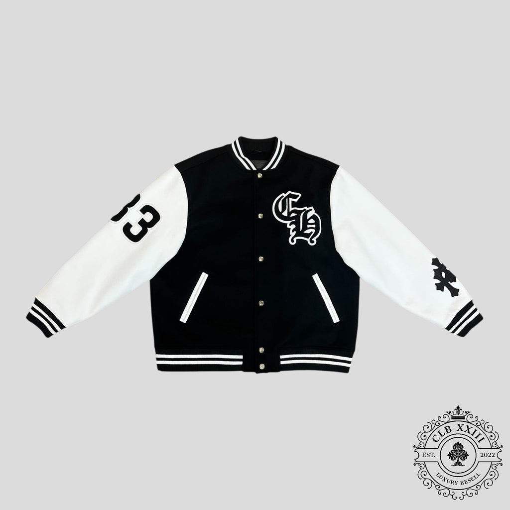 Blouson teddy Chrome Hearts avec écusson aigle, noir