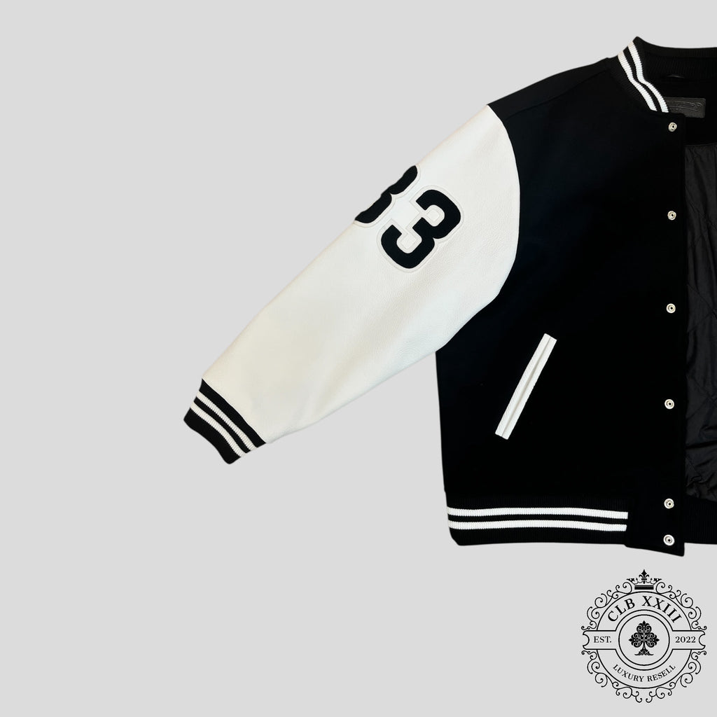 Blouson teddy Chrome Hearts avec écusson aigle, noir