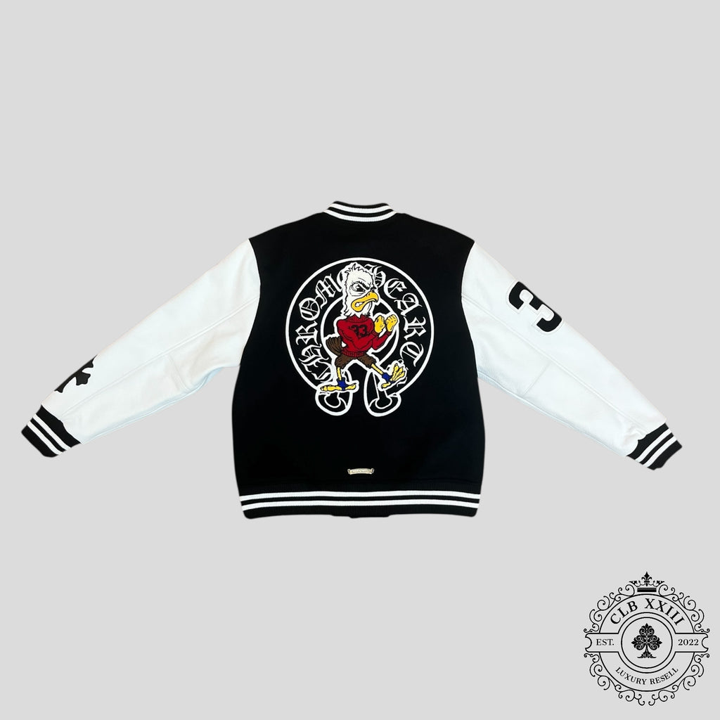 Blouson teddy Chrome Hearts avec écusson aigle, noir