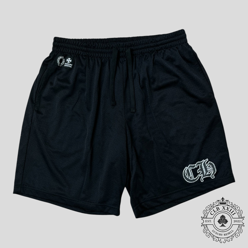 Shorts en maille Chrome Hearts noirs