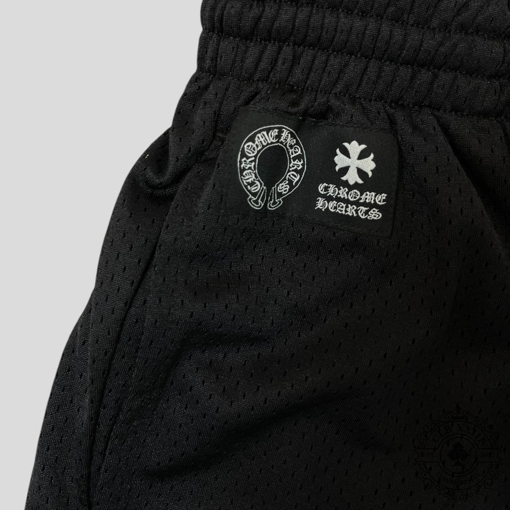 Shorts en maille Chrome Hearts noirs