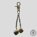 Porte-clés dés Chrome Hearts en argent