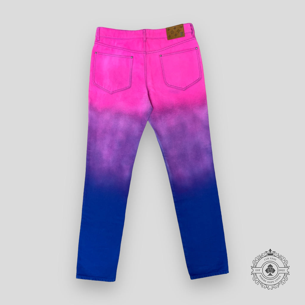 Jeans Louis Vuitton en denim dégradé