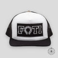 Casquette Trucker Chrome Hearts Foti Patch Blanc / Noir