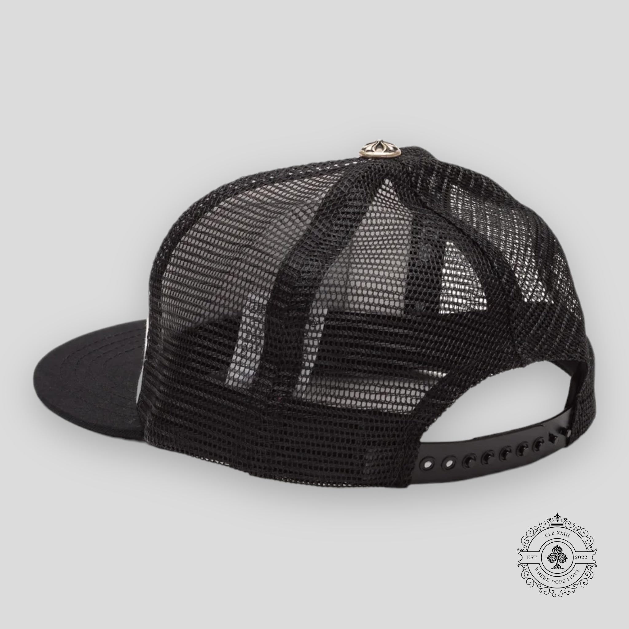 Casquette Trucker Chrome Hearts Foti Patch Blanc / Noir