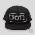Casquette Trucker Chrome Hearts Foti Patch Noir / Blanc