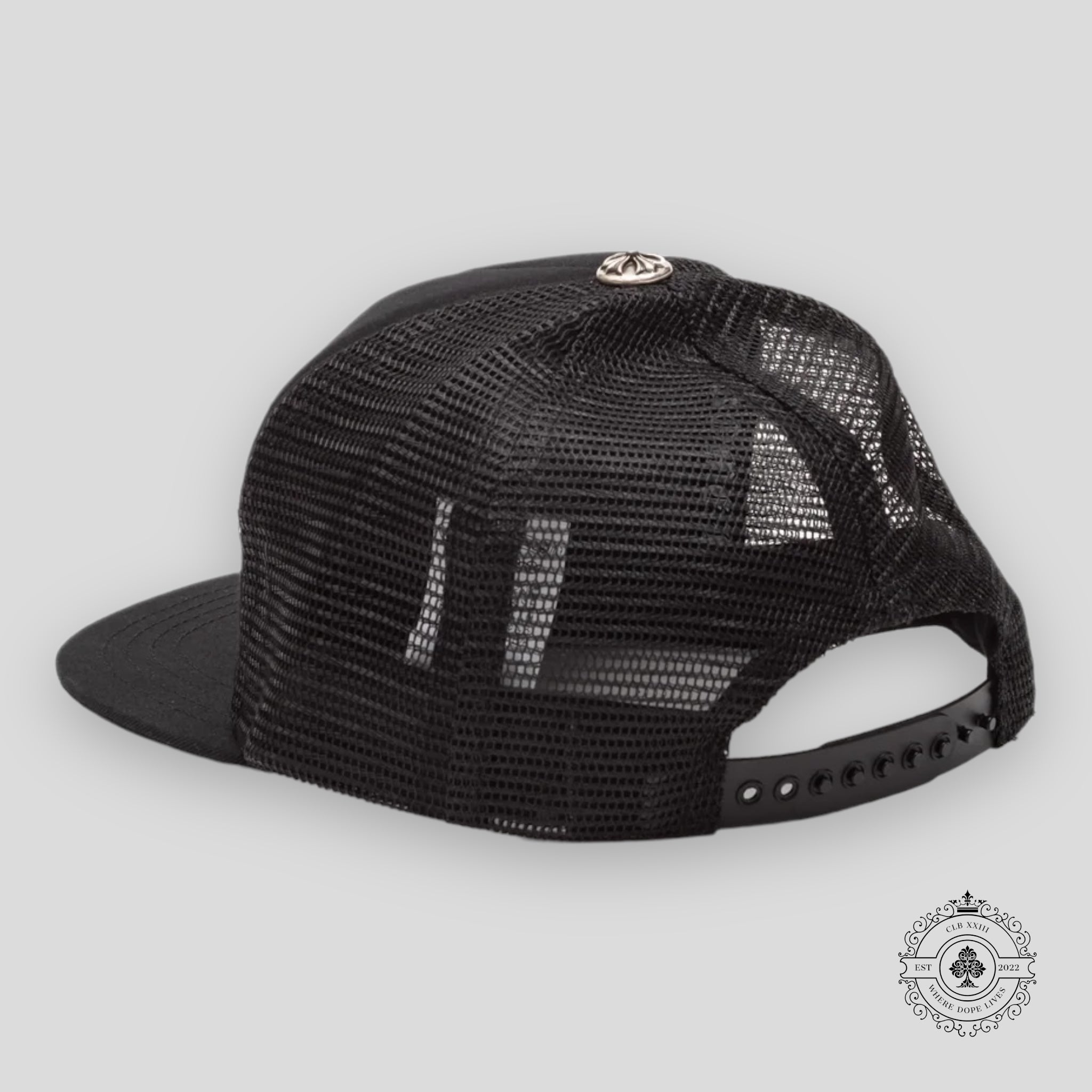 Casquette Trucker Chrome Hearts Foti Patch Noir / Blanc