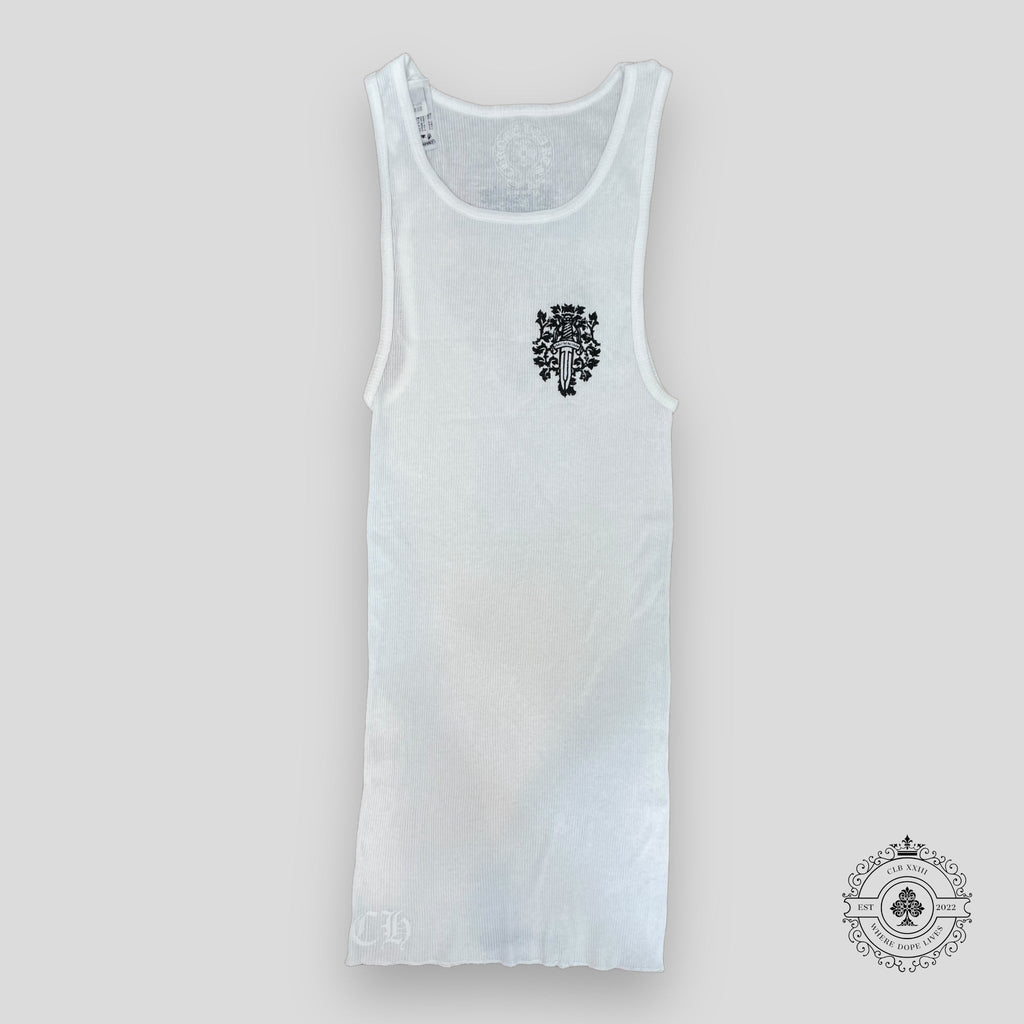 Débardeur Chrome Hearts Dagger Logo blanc