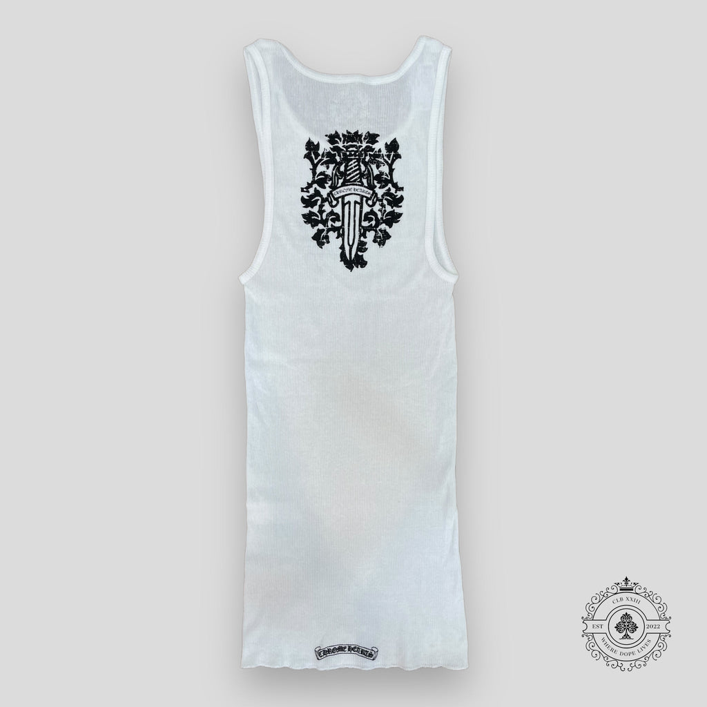 Débardeur Chrome Hearts Dagger Logo blanc