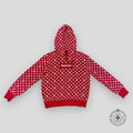 Sweat à capuche Louis Vuitton x Supreme avec logo carré