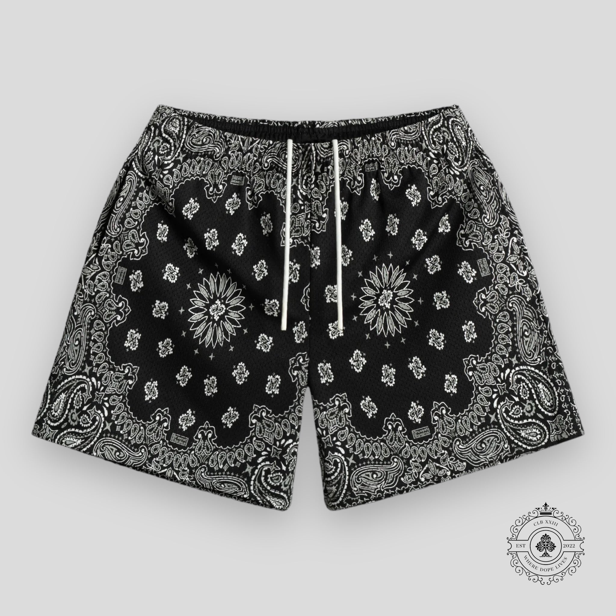 Short en jean noir bicolore Bravest Studios Paisley