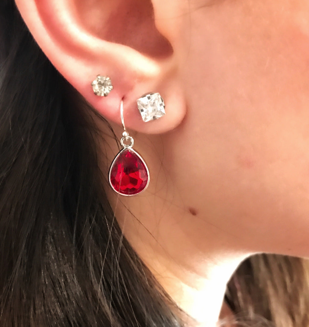 November Birthstone Earrings - Crystal Teardrop Earrings