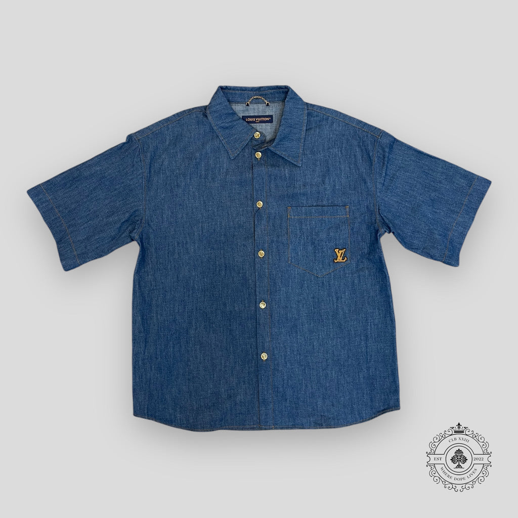 Chemise en chambray brodée Western Louis Vuitton