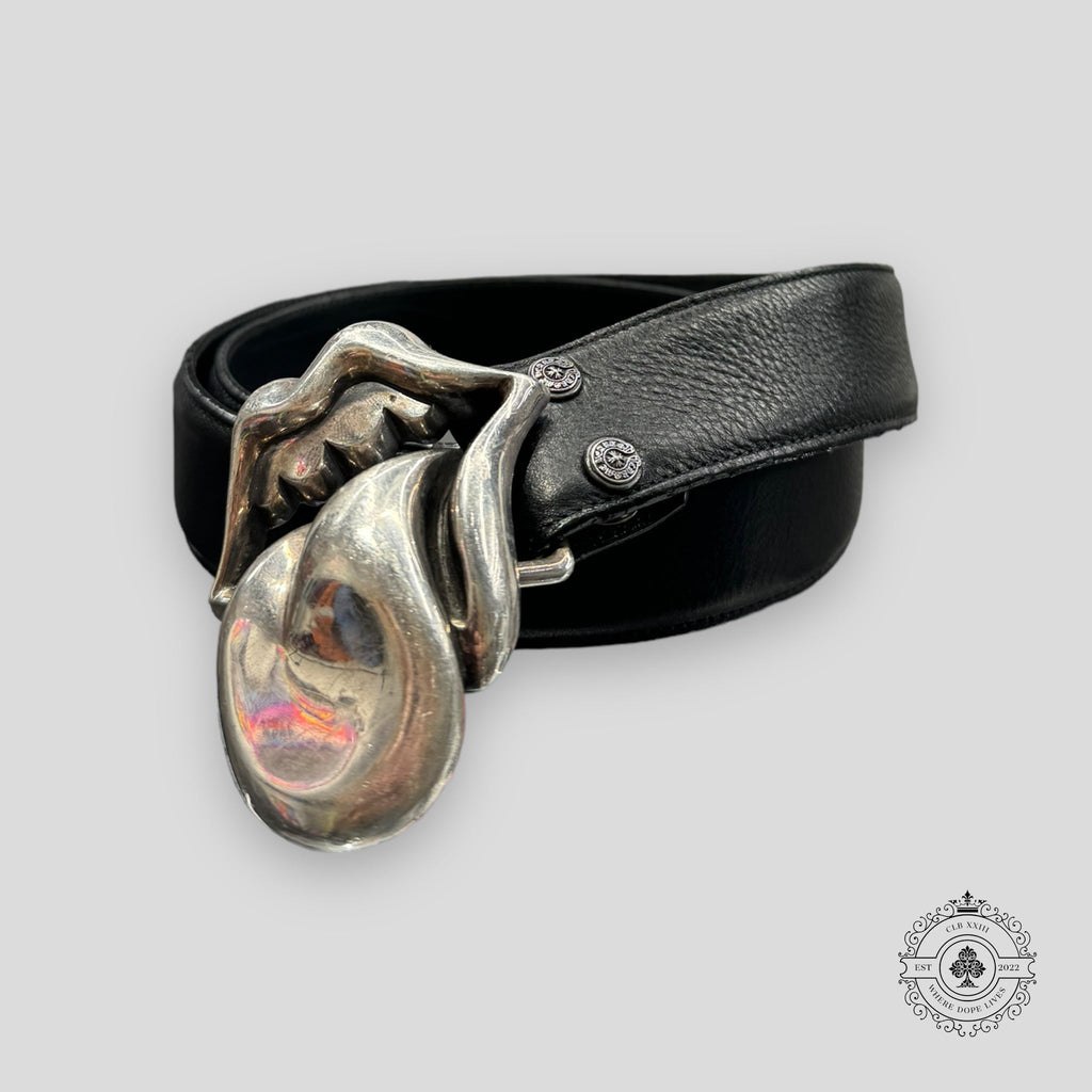 Ceinture en cuir Chrome Hearts Rolling Stones