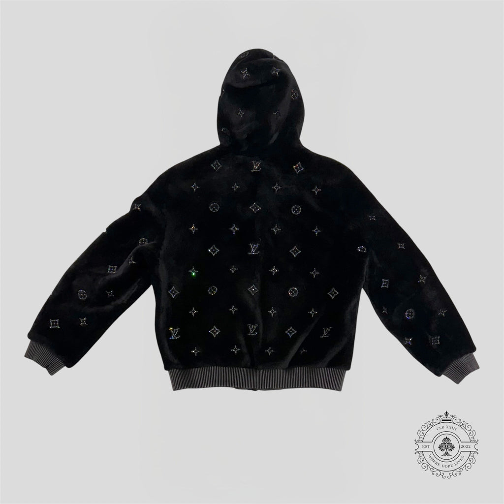 Cochon de lait à capuche orné du monogramme Louis Vuitton en noir