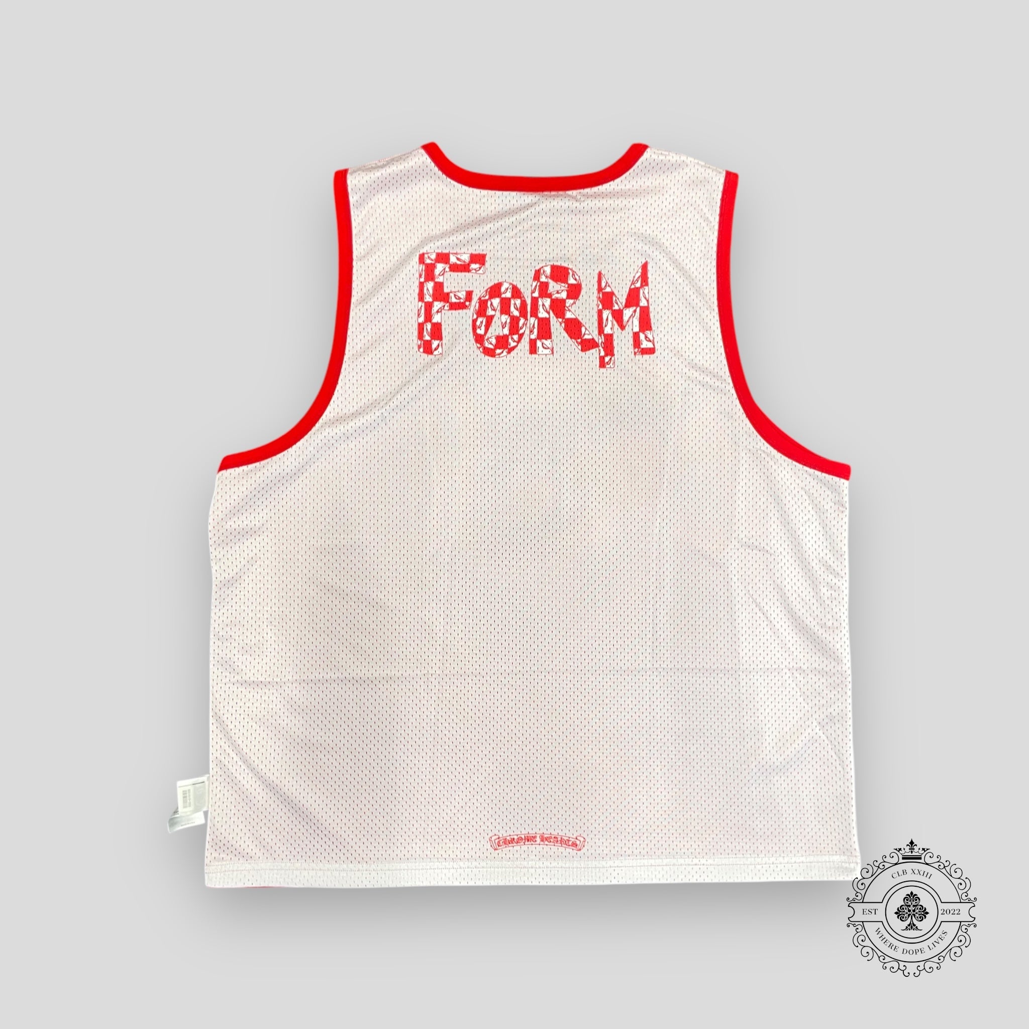 Maillot réversible en maille Chrome Hearts Team 99 Rouge