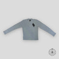 Pull thermique Chrome Hearts Paper Jam en gris chiné