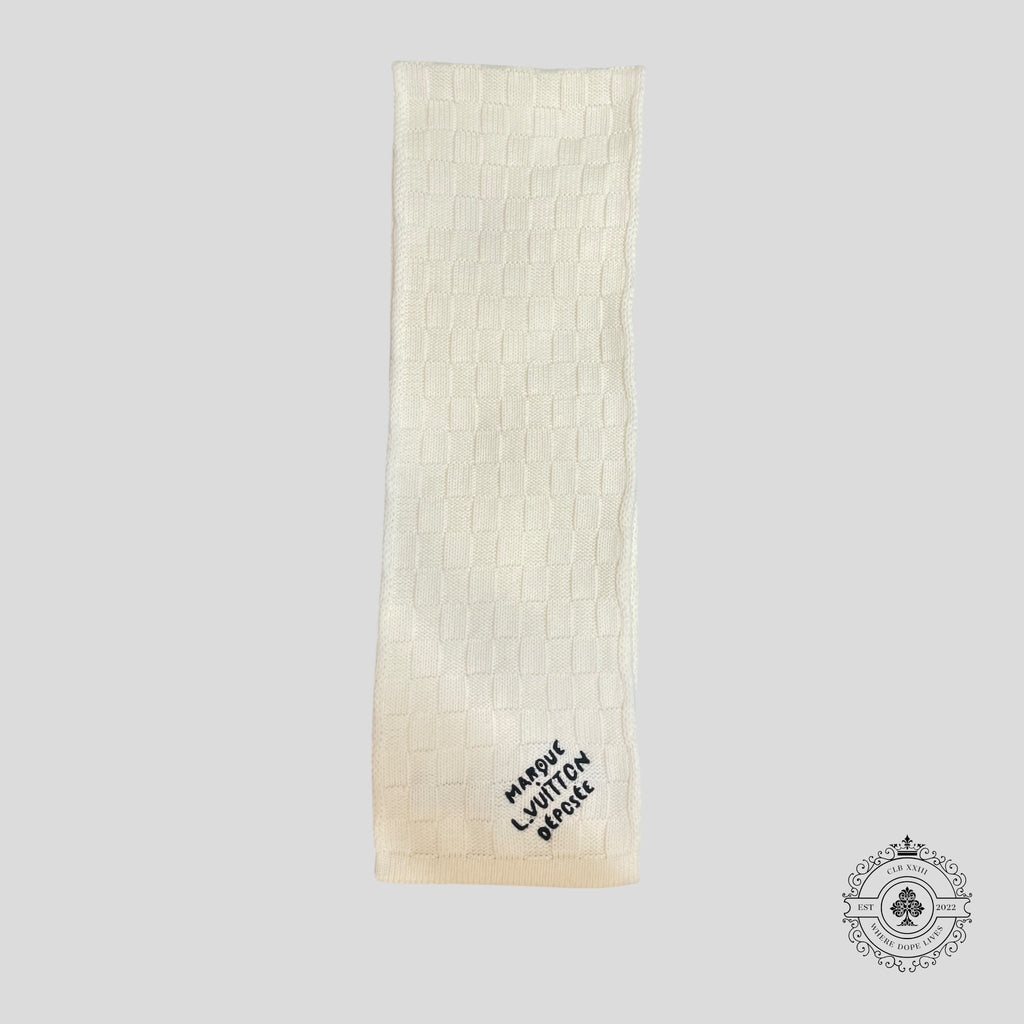Écharpe Louis Vuitton Damier Snug Crème