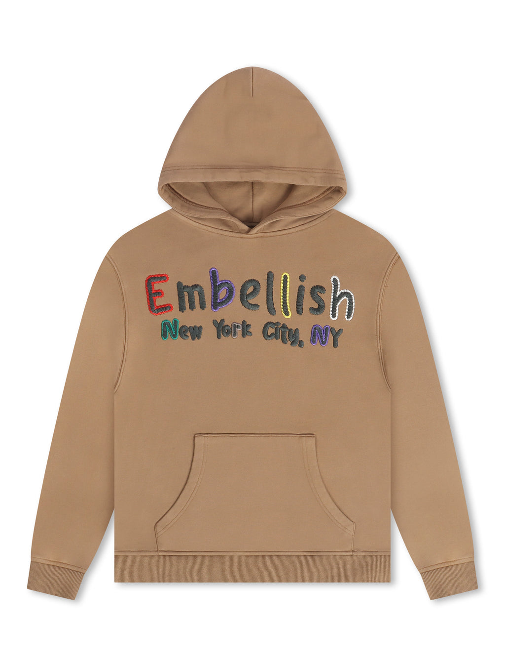 Sweat à capuche Embellish Colors - Moka