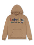 Sweat à capuche Embellish Colors - Moka