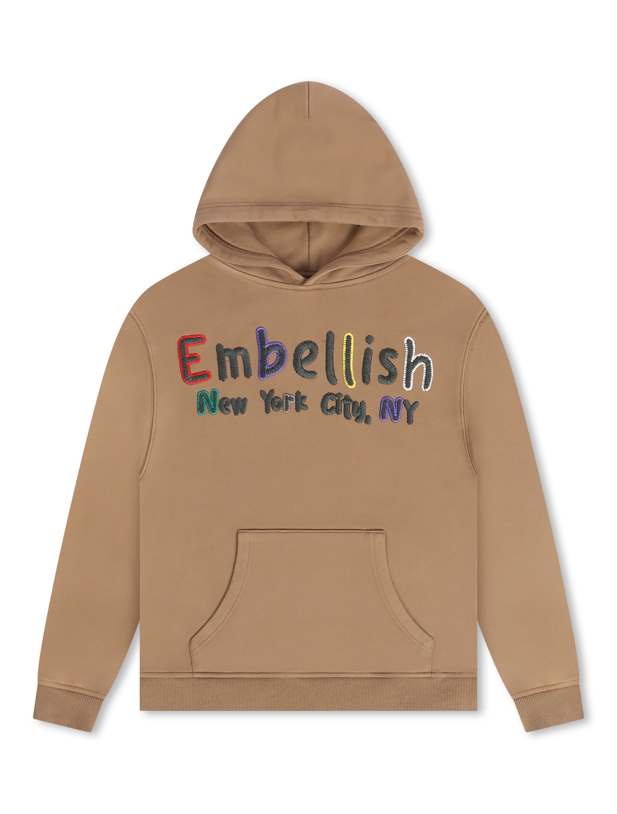Sweat à capuche Embellish Colors - Moka