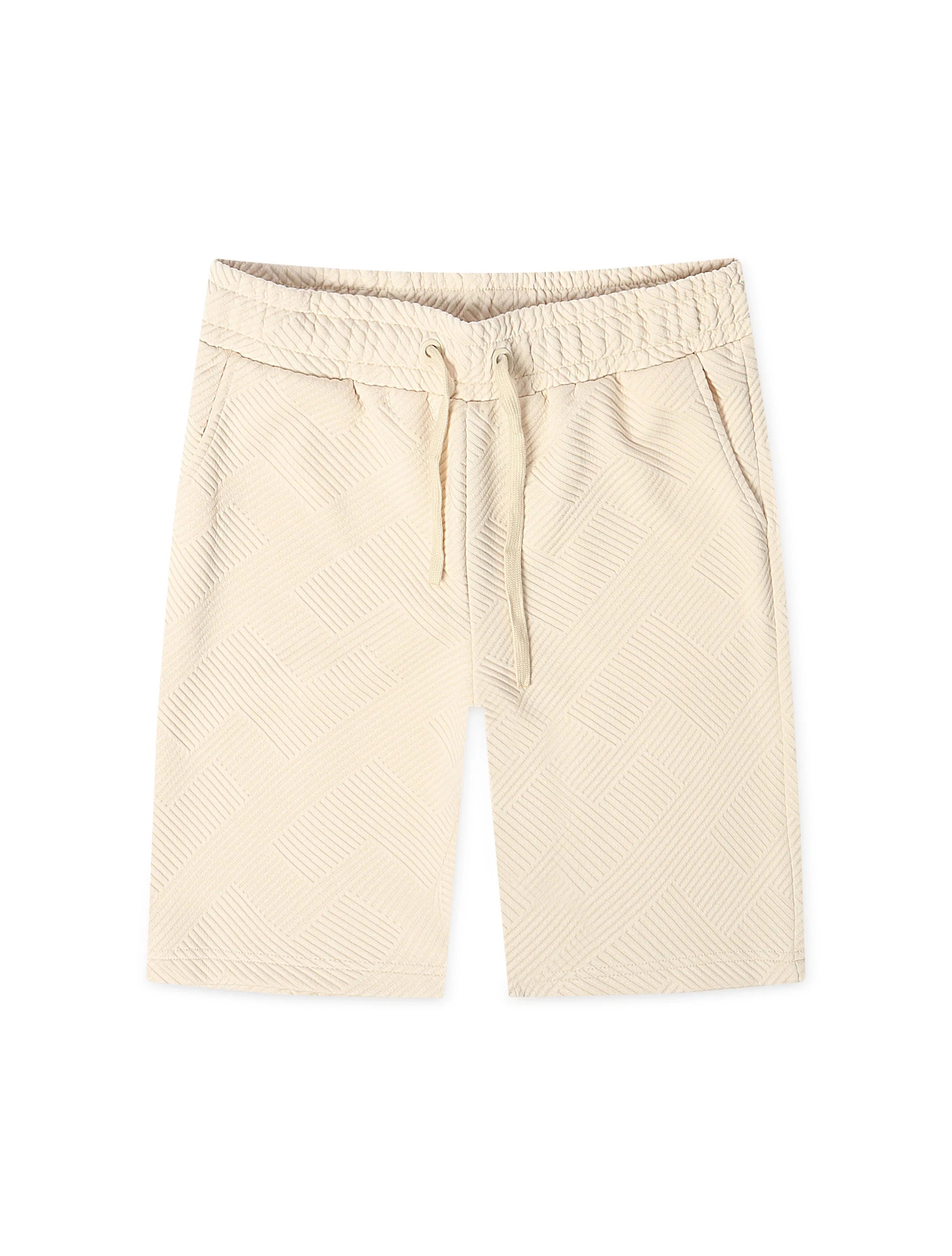 Shorts en maille Denim Exchange - Ivoire