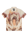 Chemise boutonnée Rebel Minds Paradise en tapisserie - Kaki
