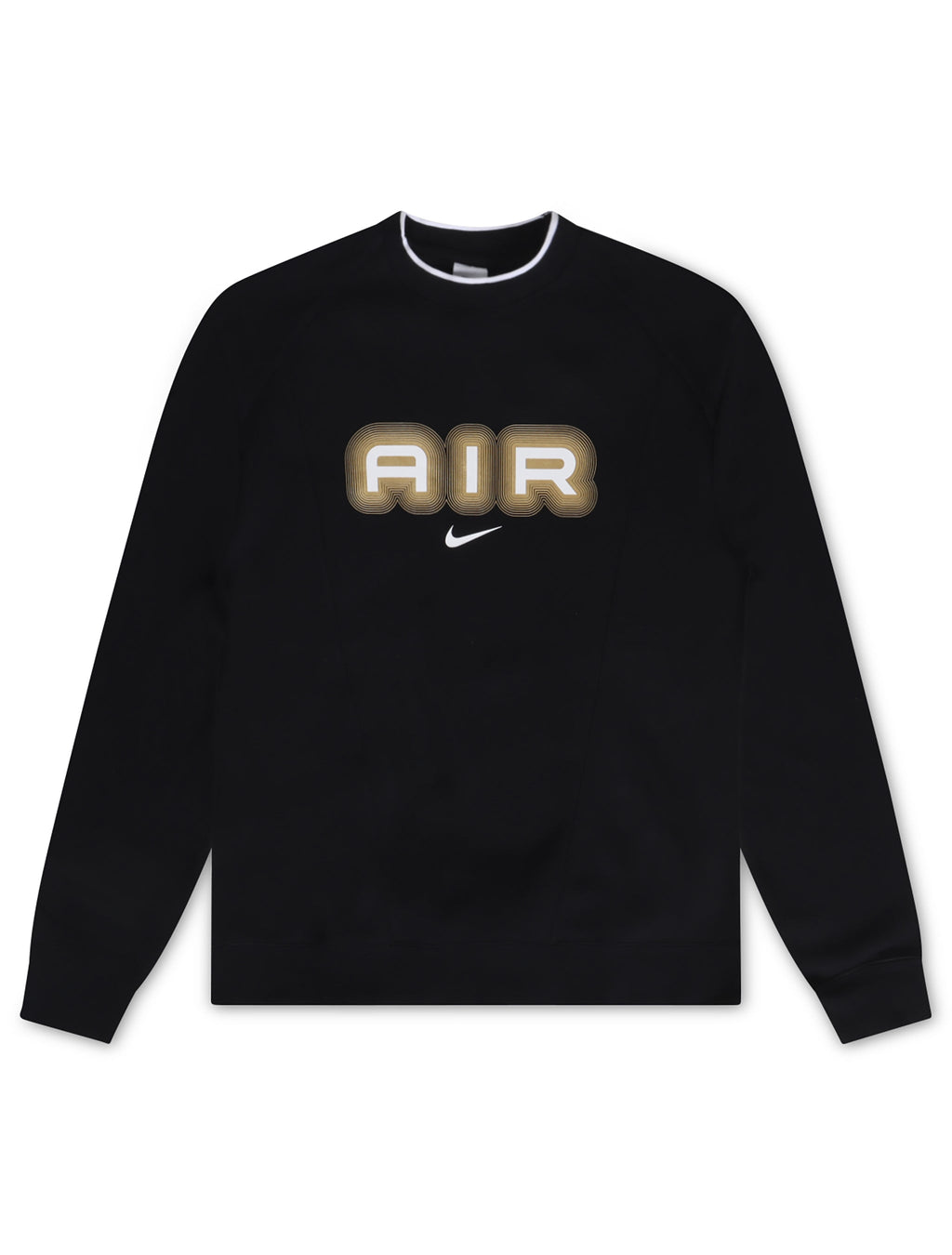Nike Sweat-shirt Molleton Col Rond Homme Air - Noir/Or Métallique